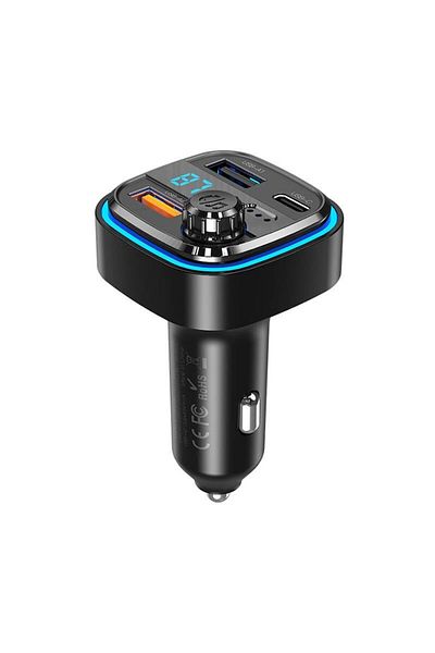 Xo Încărcător auto / Modulator FM XO BCC08 Smart BT 2x USB 5V Mp3, Negru