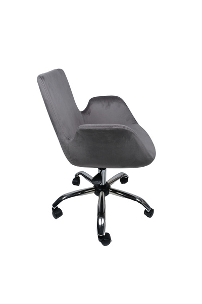 EKOPOL Krom Metal Ayaklı | Ofis, Çocuk Odası Çalışma Sandalyesi (Ayarlanabilir) MAKİ KOLLU