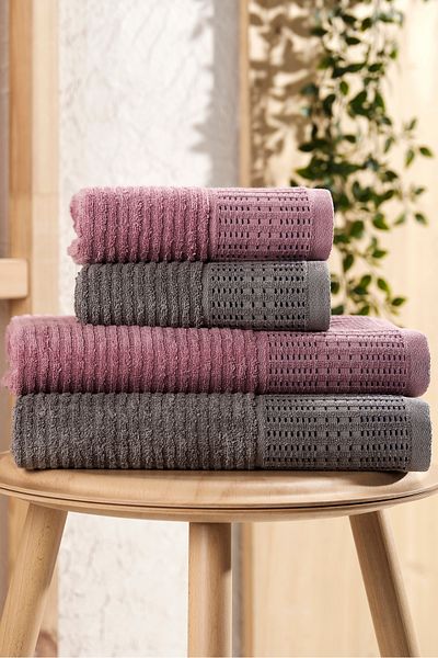Eponj Home 4-Piece Towel Set Karaca Premium 50X85Cm+90X160Cm