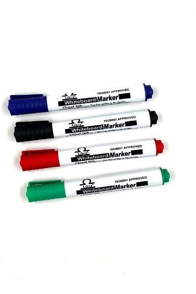 RAHALIFE HOME SOLUTION RAHALIFE Whiteboard Markers | 4 Pcs | Chisel Tip | Quick Dry | Bold Colors for Office & Classroom