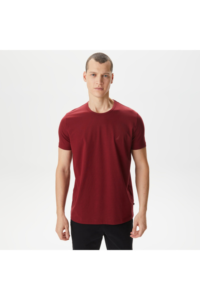 Nautica Erkek Bordo T-Shirt