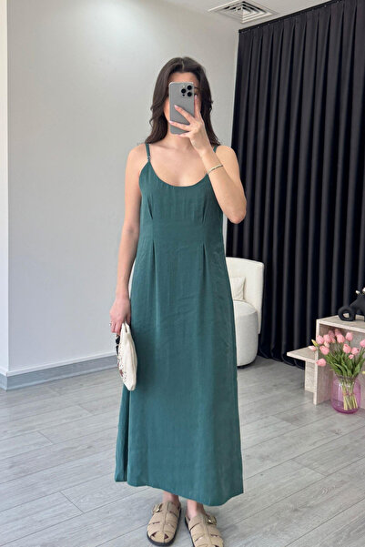 My Blog Zümrüt Modal Gömlek Elbise Takım - 51153