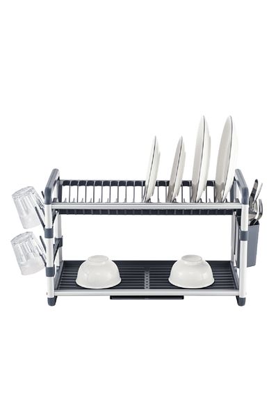 Parfait Durable High Quality Aluminium Dish Rack Silver and Grey