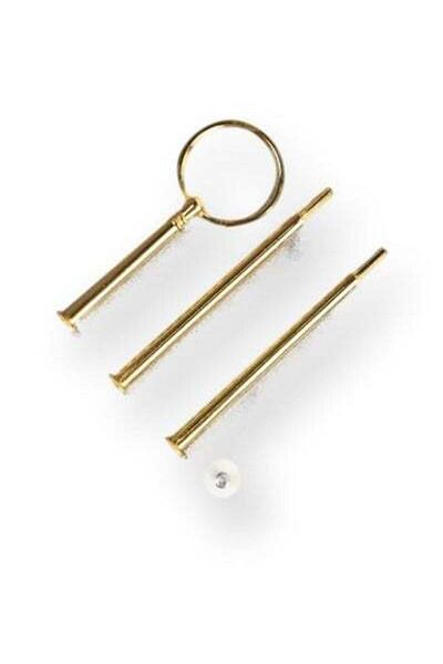 Graffiti Resin Metal Role Holder - Gold Ring Head