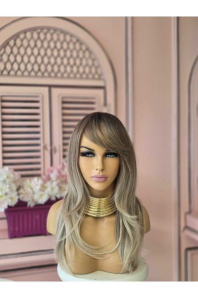 LOLLY PONY Korean Fiber Synthetic Wig with Perce and Straight Highlights