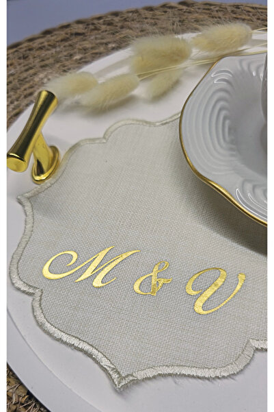 Frisson Söz Nişan Mendil Kokteyl Peçete Damat Kahvesi-Kişiye Özel İsimli