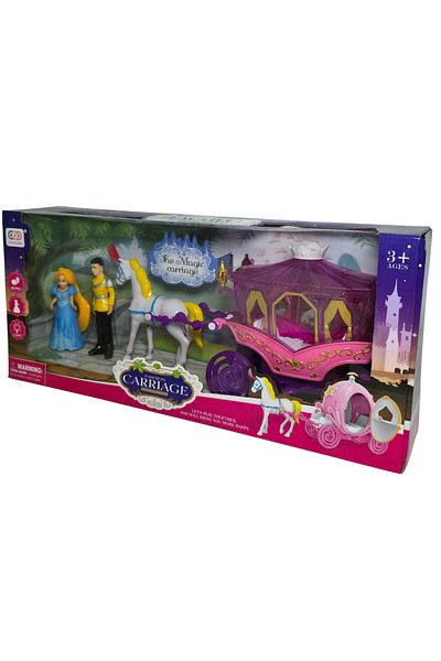 RAF Store Boxed Sound and Light Horse Carriage Princess and Prince Play Set