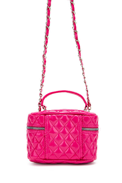 minebag Faux Leather Almira Women's Crossbody Bag Fuchsia