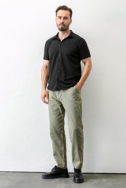 JB John Borners Erkek Beli Ayarlanabilir Cepli Jogger Pantolon Haki - 5060