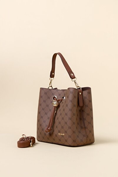 Nihan Kuşgözü Detaylı Satchel Çanta Taba