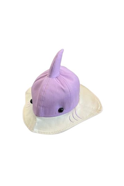 colen Baby Shark Hat for Kids, Cotton, Purple, 2-5 Years