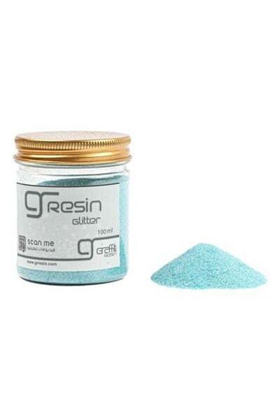 Graffiti Resin Sky Blue Glitter 100g