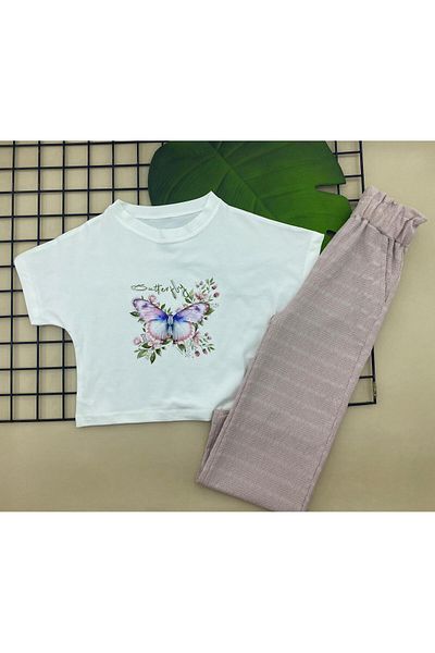 ÖRZİKİDS Summer Combed Cotton T-Shirt and Pocket Pants Full Fit