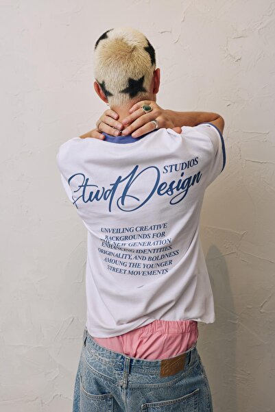 Pull & Bear Kontrast fitilli STWD tişört