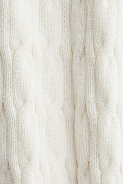 H&M Pamuklu Saç Örgüsü Kazak