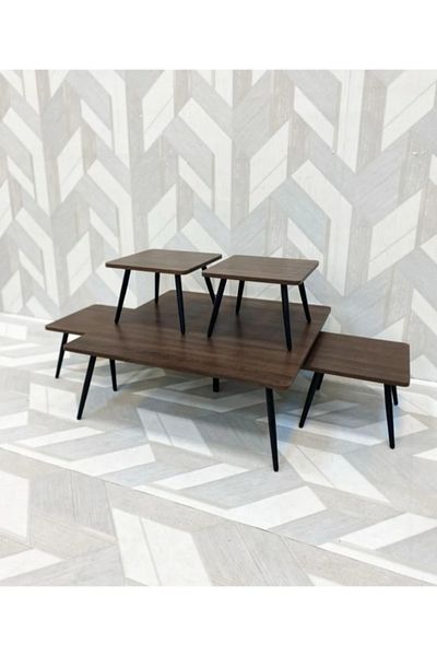 DEC24 A set of serving tables in multiple colors to suit different decors.