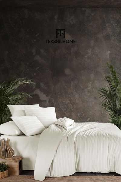 TeksNil Home 100% Cotton Double Oslo Duvet Cover Set