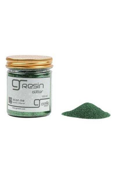 Graffiti Resin 100g Grassy Green Glitter