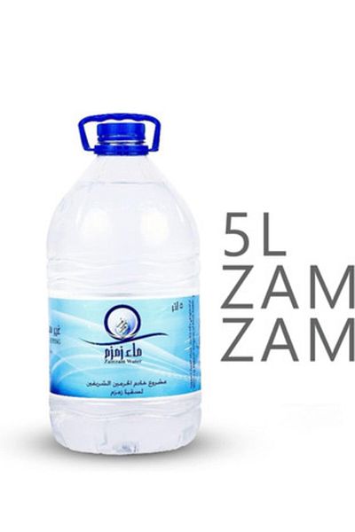 ZAMZAM WATER Zam Zam Water 1 Gallon/5 Litre ZamZam Water From Makkah Shipped From USA