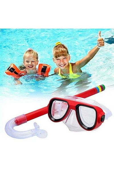 Toybox Diving Goggle Mask Breathing Tube Shockproof Anti Fog Swimming Glasses Set