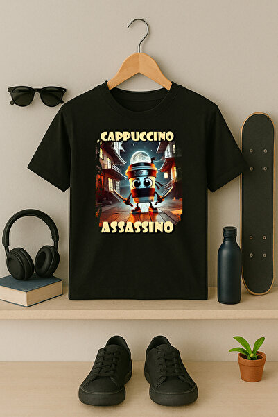 BLITZ ISTANBUL Tricou pentru copii cu imprimeu BLITZ cappuccino assassino ita...