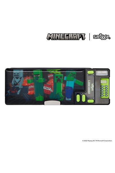 SMIGGLE Minecraft Hesap Makineli Otomatik Kalem Kutusu Okul Kırtasiye