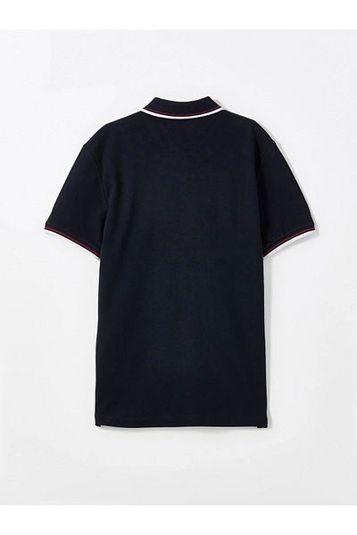 LC Waikiki Ανδρικό μπλουζάκι LCWAIKIKI Classic Navy Blue Polo με κοντό μανίκι Pique