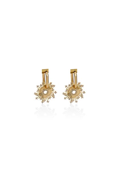 Mesmera Stone Sun Earrings