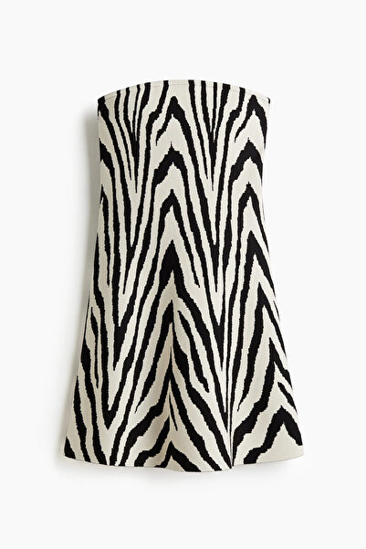 H&M İnce Triko Bandeau Elbise