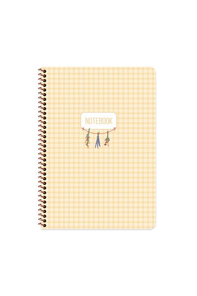 Keskin Colors Sharp Color A4 Lined Spiral Notebook with Sticker |   80 Sheets