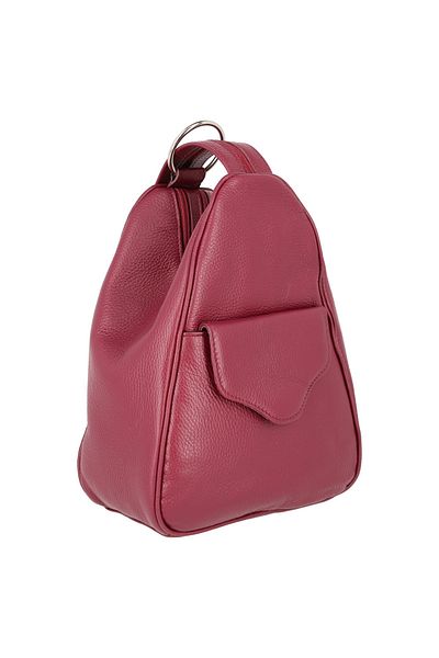 Magazinul de genti Women's backpack made of soft natural leather, model 126, Bordeaux