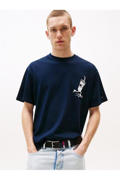 Tommy Hilfiger Άνδρες& # x27;s Κοντομάνικο T-shirt με γραφικό λογότυπο στην π...