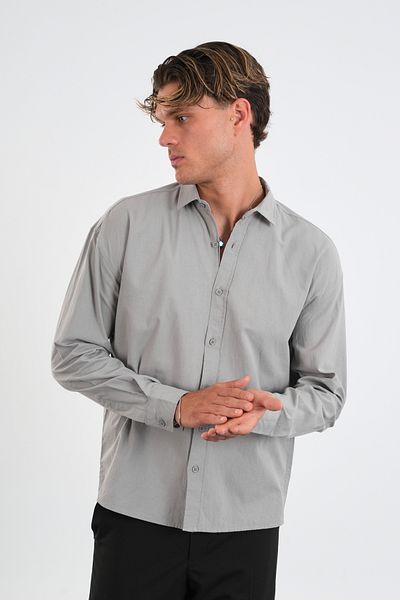 Redline Ανδρικό πουκάμισο Infinity Comfort Fit Γκρι