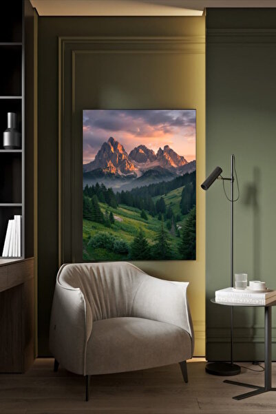 özkacar PEICHELE MONTANE LA APUCAREA SOARELUI, TABLIE PE PÂNZĂ, DECOR DE PERE...