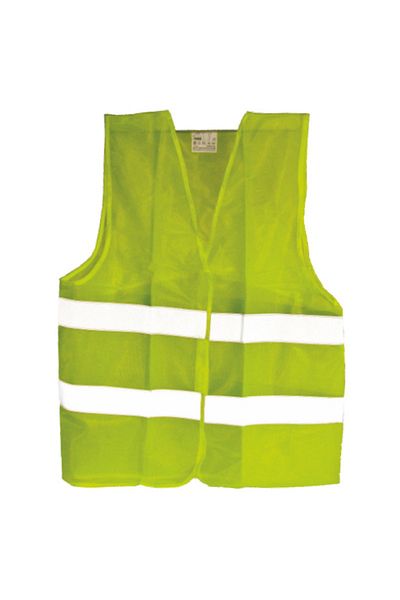 flores Thin reflective vest, with signal stripes, green, size XXXXL