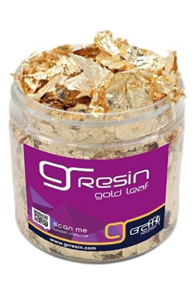 Graffiti Resin ورق ذهب صيني