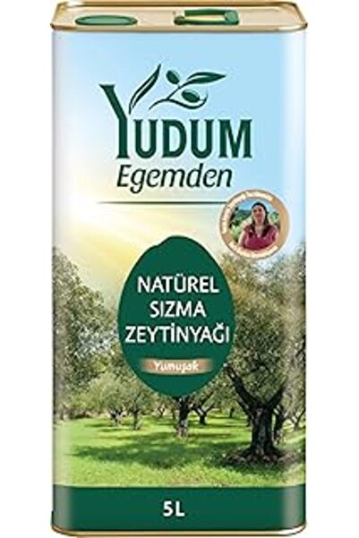 ASİTAN Yudum Egemden Yumuşak Lezzet Sızma Zeytinyağı 5 Lt Teneke