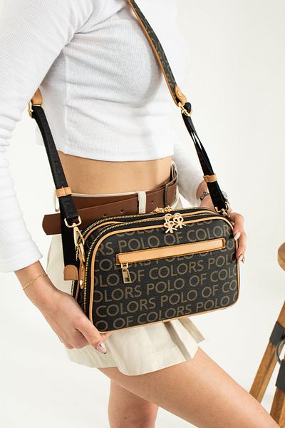 ImPolo Stylish Women's Shoulder Bag with Three Compartments