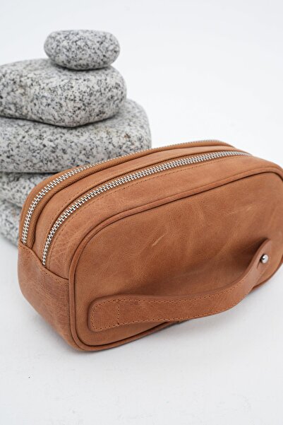 Deri Company Men's Leather Handbag Tan 116519