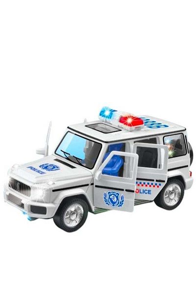 Toybox سيارة شرطة المدينة مع أضواء LED والموسيقى