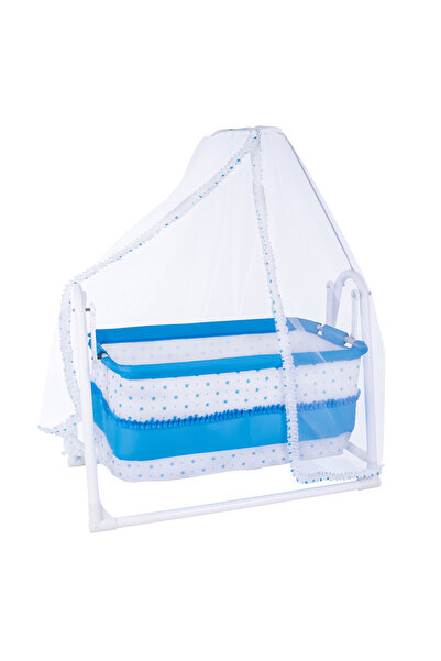 CHUBBY BABY Lüks Sallanır Tüllü Portatif Sepet Beşik Kırmızı 5 CM SÜNGER YATAK