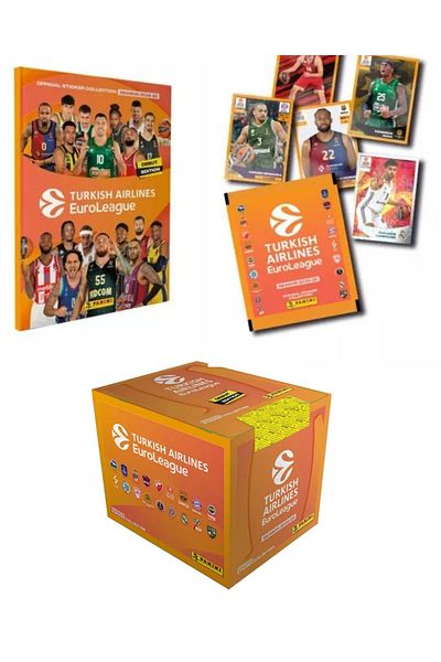 karinabest 24/25 Euroleague Panini Stickers Limited Edition Complete Set (424 Stickers + Hardcover Album)