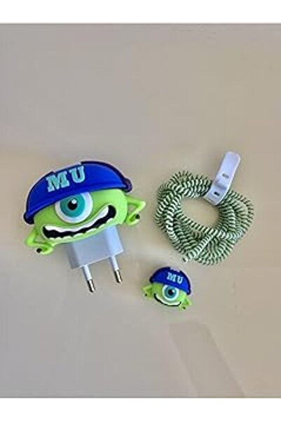 ASİTAN Psr Aksesuar (5832) Şarj Aleti Kılıfı & Kablo Koruyucu Set – Iphone 18W/20W Uyumlu | Figürlü Adaptö
