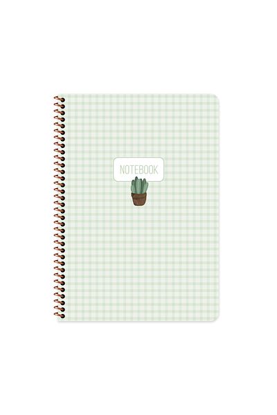 Keskin Colors Sharp Color A4 Lined Spiral Notebook with Sticker |   80 Sheets