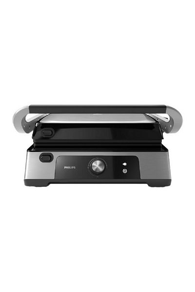Philips 2200W 5000 Series Analog Contact Grill Silver and Black