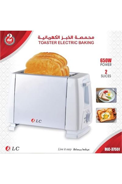 DLC Electric Two-Slice Toaster from DLC, 650W, DLC-37551