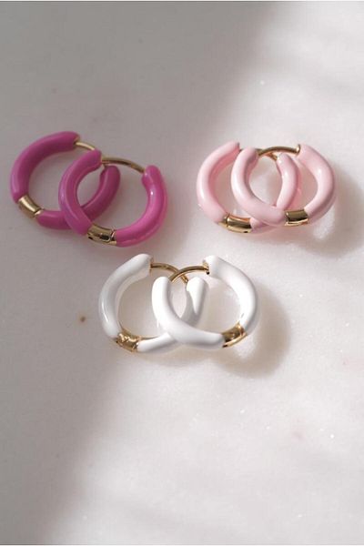AŞIK ACCESSORIES Stainless Steel Triple Ring Necklace