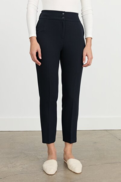 Nihan Havuç Poly. Viskon Pantolon Lacivert