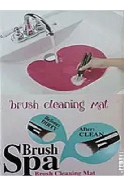 Generic Nalina Silicone Makeup Brush Cleaning Mat with Back Strap - Cosmetic Brush Cleaning Pad