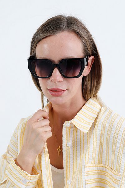 Fulla Moda Hexagonal Framed Sunglasses